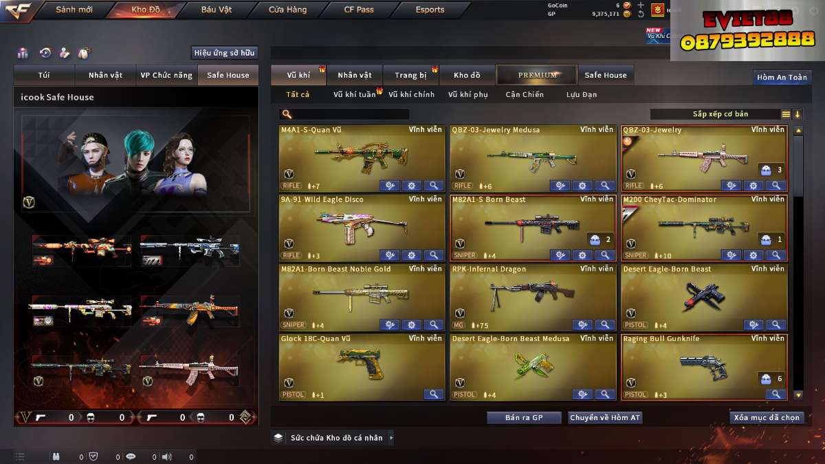 shop acc cf uy tin gia re